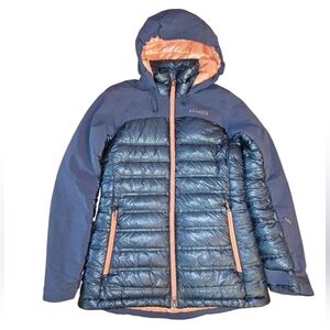Like New Columbia Titanium Heatzone 1000 TurboDown Hooded Jacket S